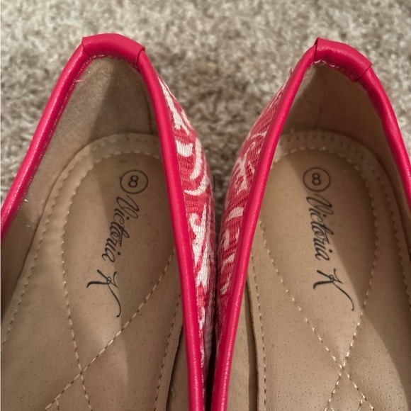 Pink patterned Flats - Picture 4 of 4